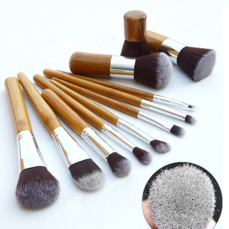 Handcrafted Bamboo Makeup Brush Set – Sustainable Luxury for Flawless Application