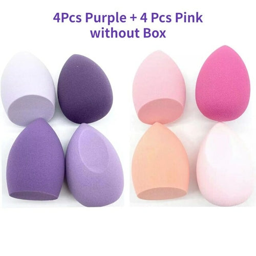 4/8pcs Makeup Sponge Blender Beauty Egg Cosmetic Puff Soft Foundation