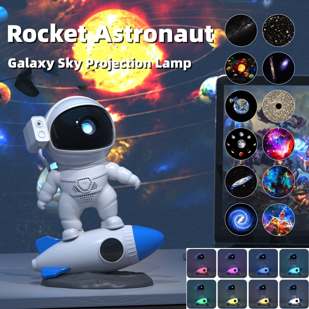 Rocket Astronaut Galaxy Projector – Bring the Universe to Your Room!