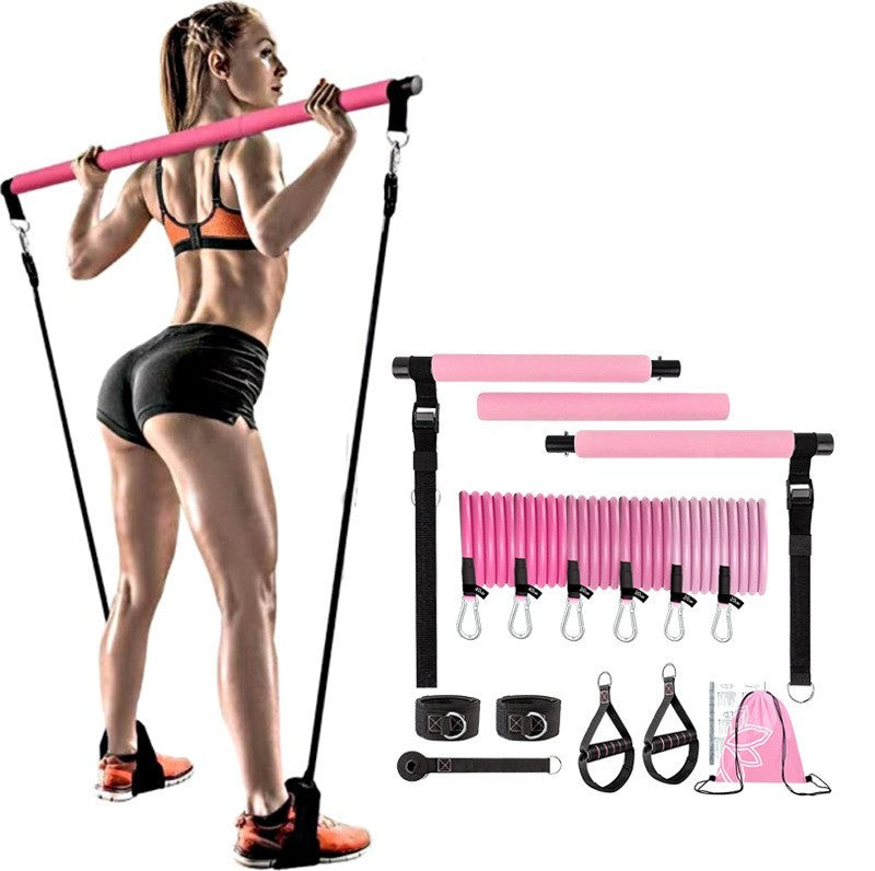 Rope Stretch Fitness Stick 11-Piece Set | Your Complete Home Workout Solution