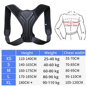 Adjustable Back Shoulder Posture Corrector Belt Clavicle Spine Support