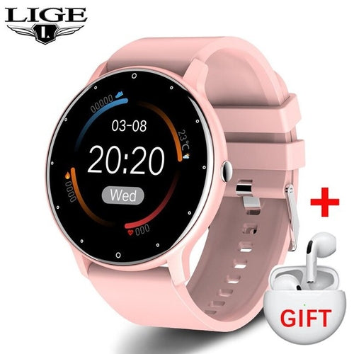 LIGE 2023 New Men Smart Watch Real time Activity Tracker Heart Rate