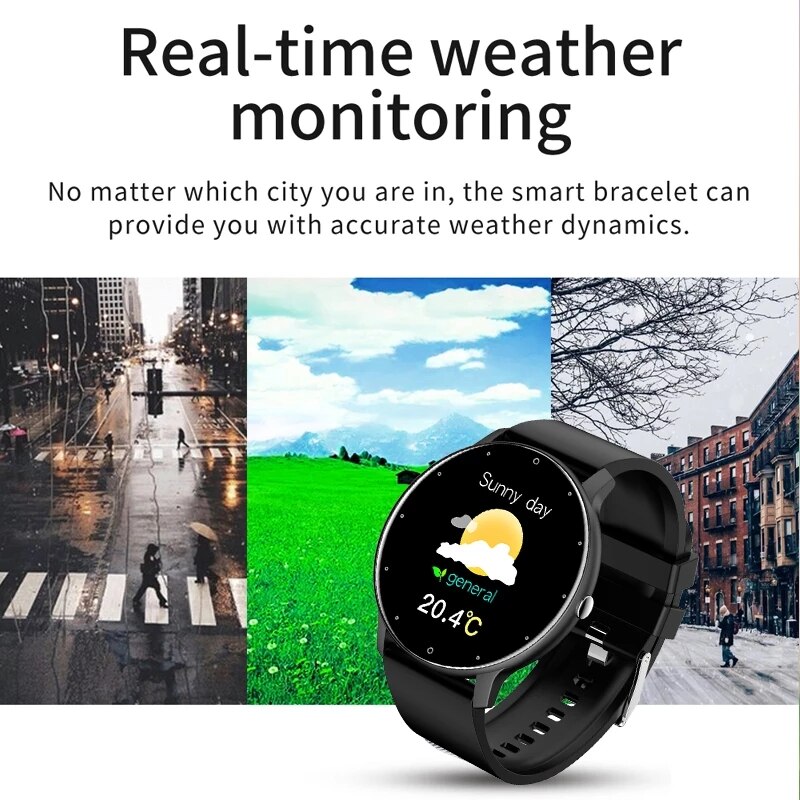LIGE 2023 New Men Smart Watch Real time Activity Tracker Heart Rate