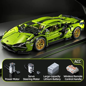 Technical Racing Sport Car Model Building Blocks City Mechanical Speed