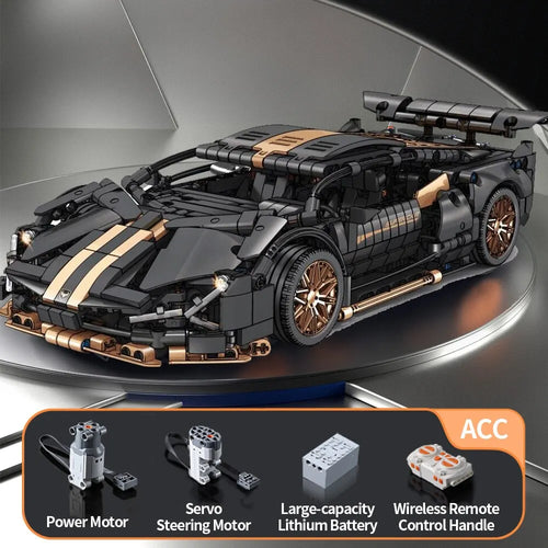 Technical Racing Sport Car Model Building Blocks City Mechanical Speed