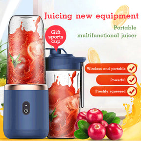 Elite 6-Blade Portable Blender | USB Rechargeable Smoothie & Ice Crushing Juicer