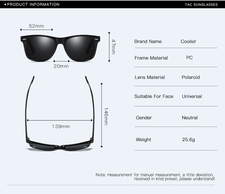 UV400 - Unisex Fashion Polarized Sunglasses